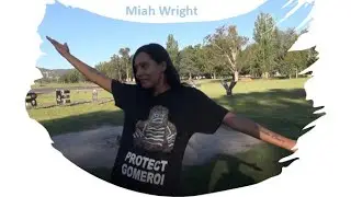Aboriginal :Protect Gomeroi Protect the Pilliga (Miah Wright at the Aboriginal Tent Embassy 2020)