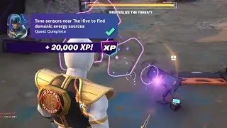 How to EASILY Tune sensors near The Hive to find demonic energy sources Fortnite