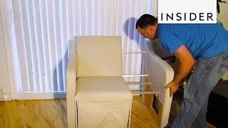 How A Sofa Shrinks Into A Loveseat And Chair