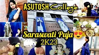 ASUTOSH COLLEGE er SARASWATI Puja 2k23😍🙏/ Maidan e Fuchka Picnic R Biryani😋😘#asutoshian @soniarm