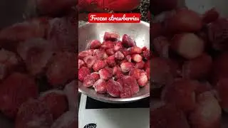 Frozen strawberries #shorts #strawberry #strawberries