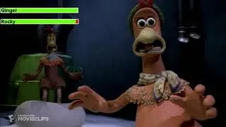 Chicken Run (2000) Pie Machine Scene with healthbars