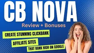 🔥 Grab CB Nova here! I Review I BONUSES Worth $997! 😮 Create Stunning ClickBank Affiliate WebSites