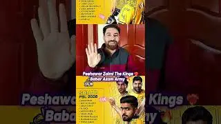 Peshawar zalmi squad analysis public media reaction videos #babarazam #peshawarzalmi