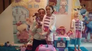 Disney Jr Doc McStuffins Get Better Talking Mobile / Play Cart With Lights And Sounds !!!