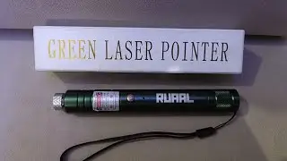 Demo with RUAAL green Laser Pointer #laser #light 