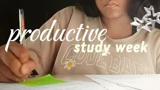 A Productive Study Week | Cramming, Books & Focus 
