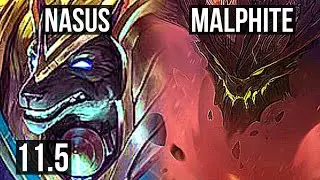 NASUS vs MALPHITE (TOP) | 2.6M mastery, 7 solo kills | EUW Diamond | v11.5