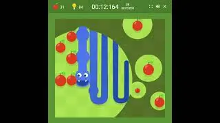 Google Snake Light Mode 50 apples (10 apple start) Fast Small Board Size
