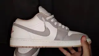 AIR JORDAN 1 LOW SAIL/FIRE RED-COLLEGE GREY