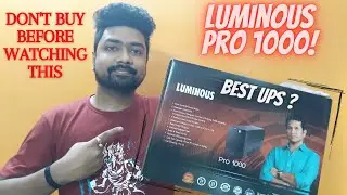 Luminous Pro 1000 UPS Review | Backup time | After 3 Months Usage | Best UPS or Not ? | Rs-4200 |