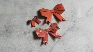How to make a paper bow l easy origami bow#shorts