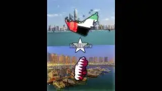 United Arab Emirates V.S Qatar #shorts #country #asia #uae #qatar #comparison #cvc #viral #trending
