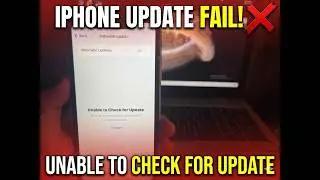 iPhone Software Update Error: An Error Occurred While Checking