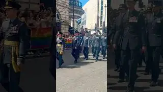 Soldiers At The London Gay Pride Parade #gay #prideparade #gayman #soldiers