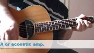 Richwood Jumbo Acoustic with EMG ACS acoustic pickup