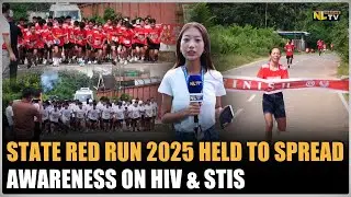 STATE RED RUN 2025 HELD TO SPREAD AWARENESS ON HIV & STIS