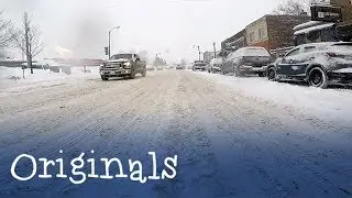 Car's eye view of Sudbury's record breaking snowfall Jan. 23 2019