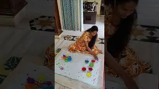😍 Holi Theme 😍Baby Photo shoot Idea at home #trending #shortvideos #photoshoot  #babyphotoshoot