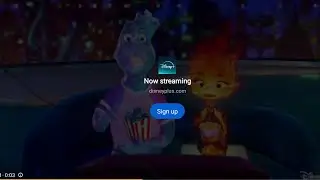 Disney's Pixar Elementals on Disney Plus AD