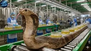 Inside a Snake Bioprocessing Factory: From Venom Drops to Designer Leather (Full Process)