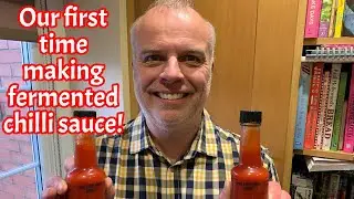 Fermented chilli sauce - processing chillies and bottling #hotsauce
