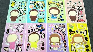 [🌸paper diy🌸] LABUBU Sticker Book ✨ So Cute! | Princess, Angel & Baby Labubu 💖