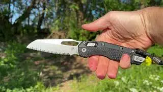 Microtech Standard Issue MSI Ram LOK Manual Folding Knife Black 3 85 Stonewash Serrated