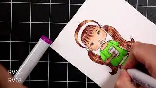 Coffee Lovers Blog Hop | La-La Land Crafts Mollie with Coffee | Copic Coloring