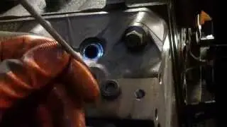 Weld extracting a broken bolt or stud