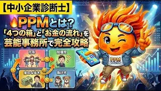 【中小企業診断士】PPMとは？「4つの箱」と「お金の流れ」を芸能事務所で完全攻略