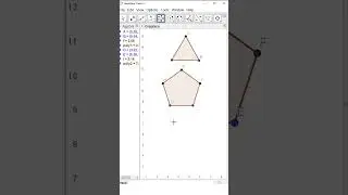 Regular Polygon in GeoGebra Classic  #cadmonkeys #shortsfeed #shorts #polygon #geogebra #viralreels