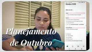 Meu planejamento para o mês de outubro 