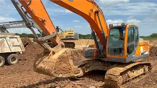 Huge Lost Lake Excavation | VOLVO EC480DL & DOOSAN DX220 Excavators with 25&ndash;41 Ton Dump Trucks! ​
