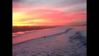 Beautiful sunrise in venice beach