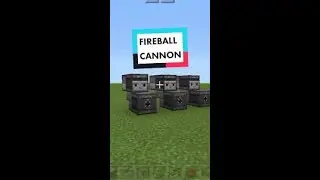 Minecraft Fireball Launcher Build! 🔥💥 (Insane Redstone Weapon)