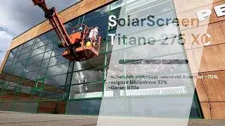 Peetri kooli akende kiletamine SolarScreen Titane 275XC p&auml;ikesekaitsekilega.