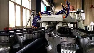 hdpe dwc pipe machine high quality horizontal corrugated pipe machine