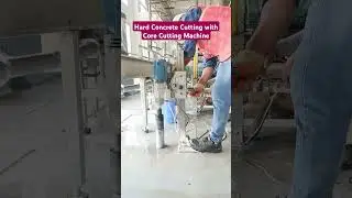 Hard Concrete Cutting with Core cutting machine #corecuttingmachine