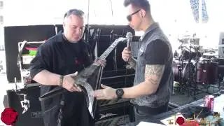 Backstage w BULLET's Matt Tuck : Close-Up of his USA Handmade BC RICH Axes!