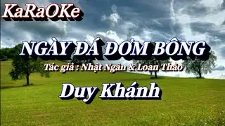 Karaoke Ngày Đá Đơm Bông   Duy Khánh