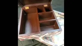 Bone Inlay Tray with matching Bone Inlay Box for Jewelry - Decorative Tray  Bone Inlay Furniture