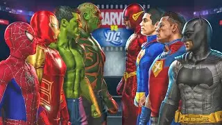 MARVEL vs DC! - Team Marvel vs Team DC Match! (WWE 2K25 PS5)