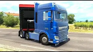 Euro Truck Simulator 2 &mdash; DAF XF Euro 6 перевозит 20 тонн яблок