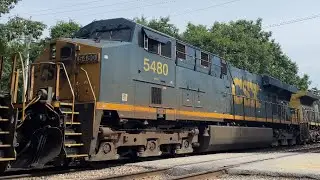 CSX M427 at cooks crossing in Scarborough Maine Ft ES40DC #5480.