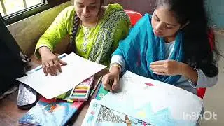 Drawing competition in Bright English Medium school Wadivarhe......