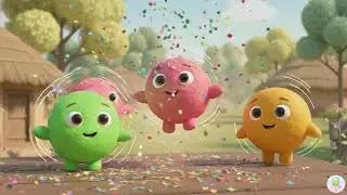 Teen Gol Laddu | Fun Hindi Nursery Rhyme for Kids & Babies |तीन गोल लड्डू |बच्चों के लिए नर्सरी राइम
