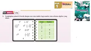 KSSM Matematik Tingkatan 3 Bab 1 indeks asas atau indeks uji minda 1.1a no1 buku teks