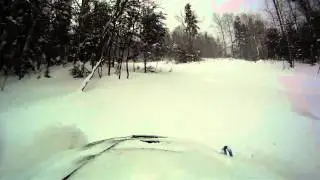 Mountain Logging Road Snowmobile Hillclimb