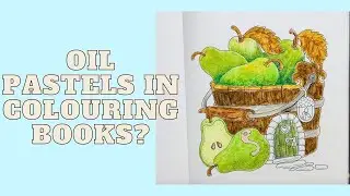 How to use oil pastels in colouring books.